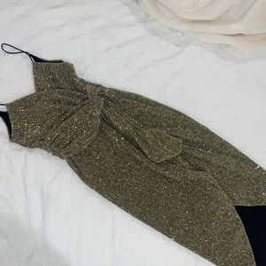 Womens Saylor dress gold wrap